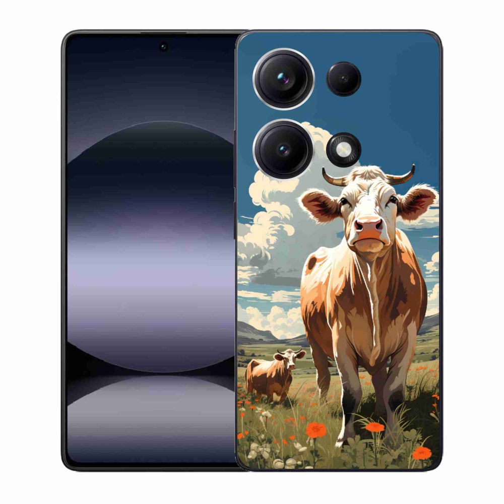 Gél borítás mmCase a Xiaomi Redmi Note 14S-hez - tehenek a réten