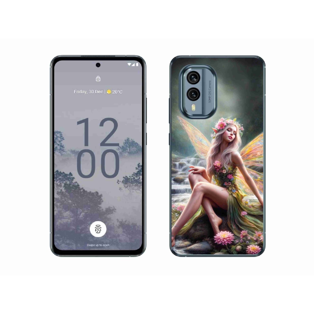 Zselés borítás mmCase a Nokia X30 5G készülékhez - pillangó nő 1