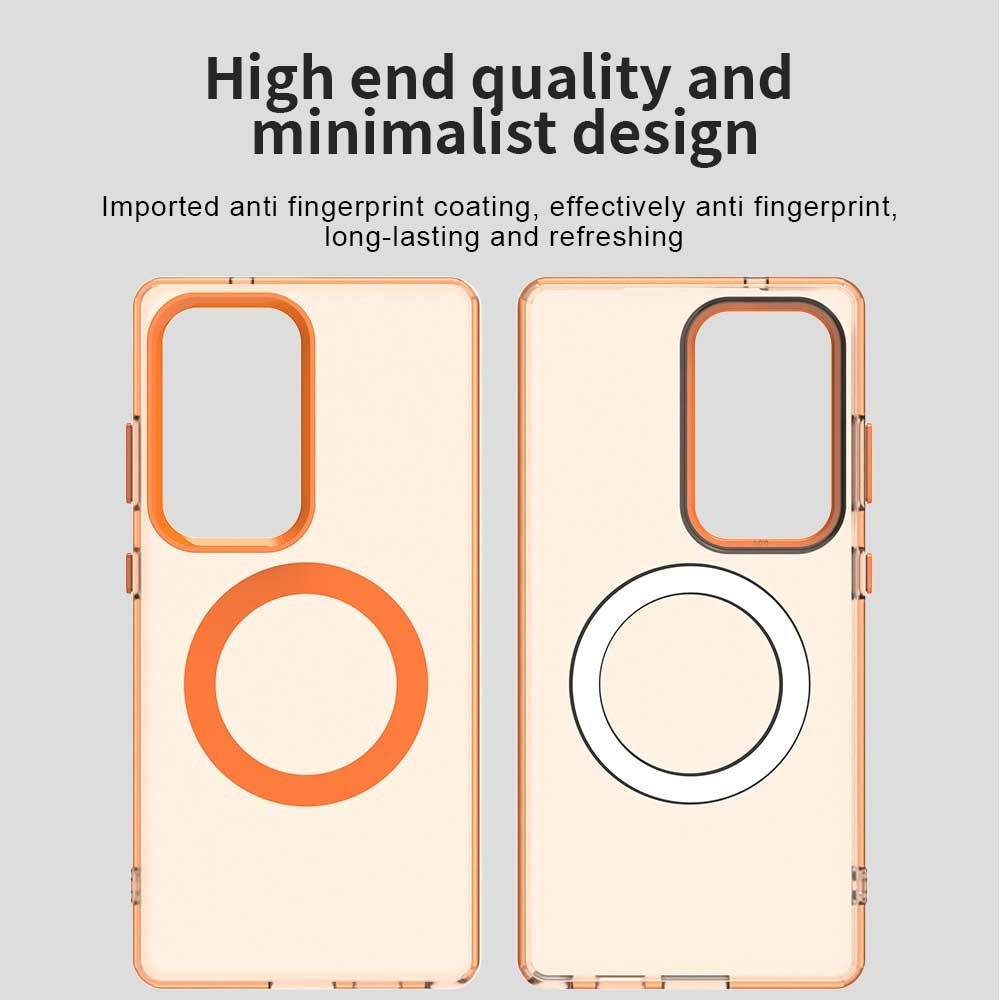 Candy zselés tok MagSafe-val Samsung Galaxy S25 Ultra - narancssárga