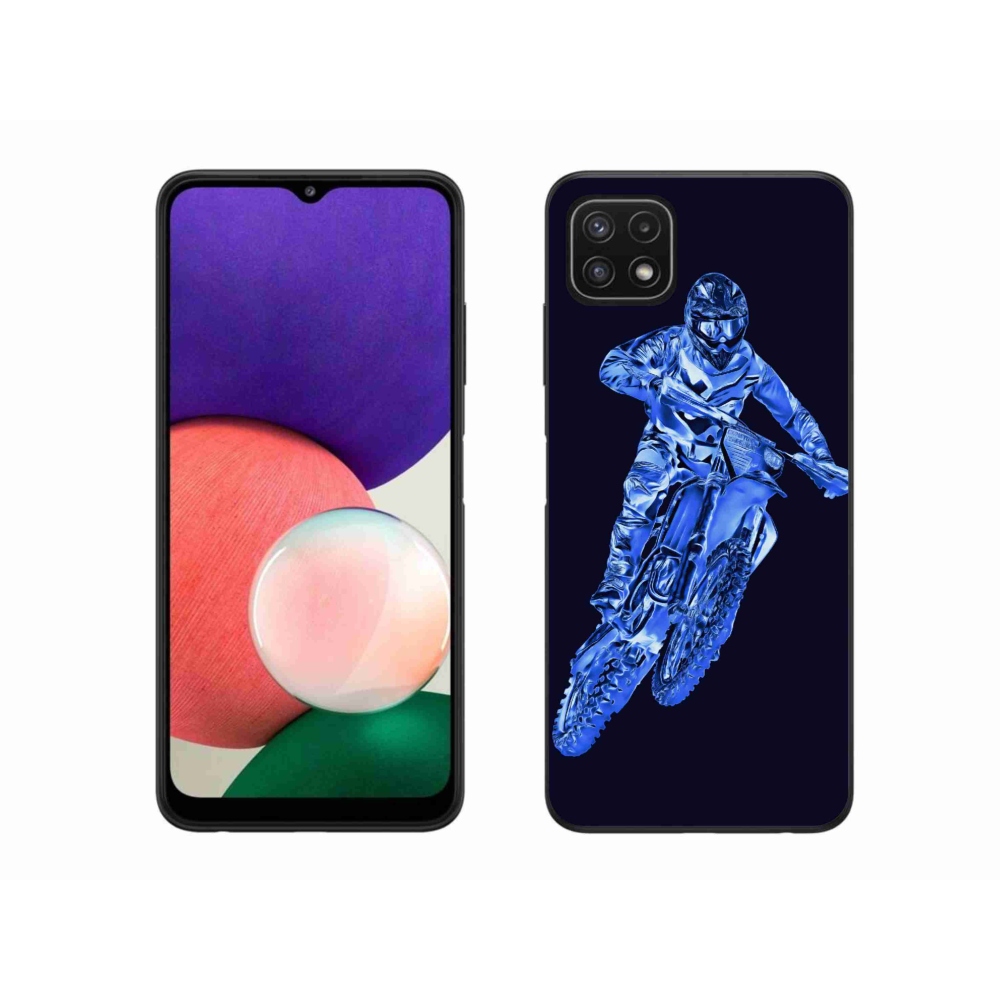 Zselés borítás mmCase Samsung Galaxy A22 5G - motocross 1