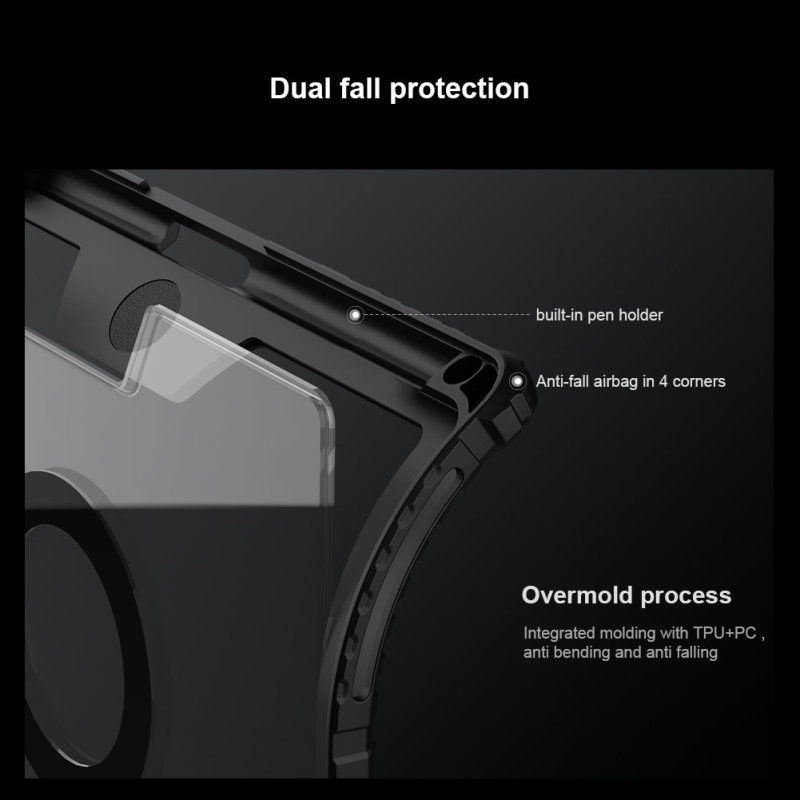 Nillkin Bumper Link billentyűzet tok (háttérvilágításos verzió) iPad 10.9 2022 Fekete