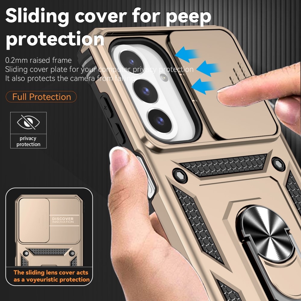 Gyűrűálló borítás Samsung Galaxy A26 5G készülékhez - arany színű