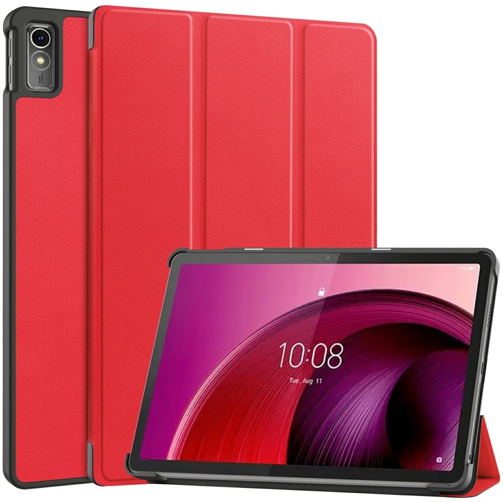 Ügyes záró tok Lenovo Tab M10 5G-hez - piros