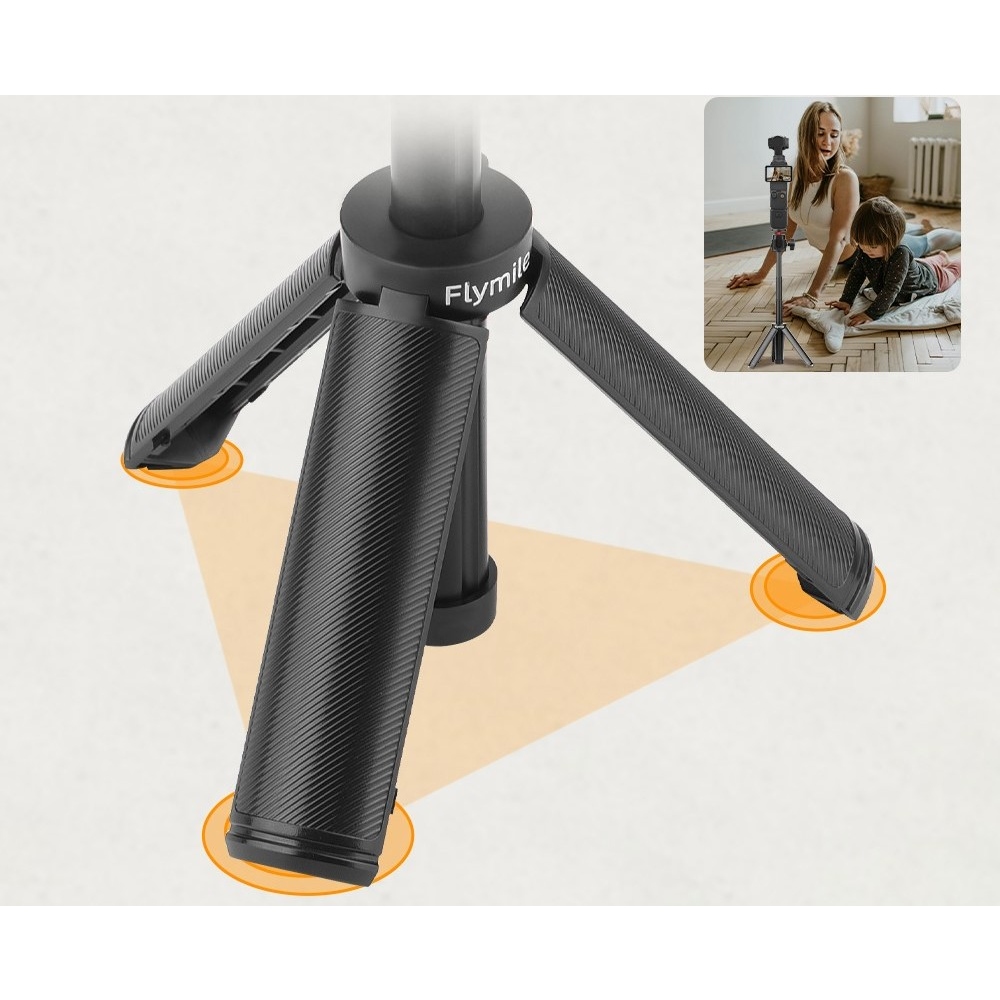 FLYMILE szelfibot állvánnyal DJI Osmo Pocket 3, Insta360 X4, GO 3 és GO 3S kamerákhoz