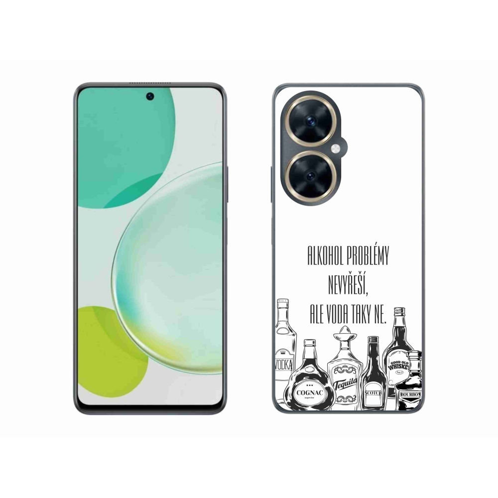 Gél borító mmCase a Huawei Nova 11i készülékhez - vicces szöveg fehér háttérrel