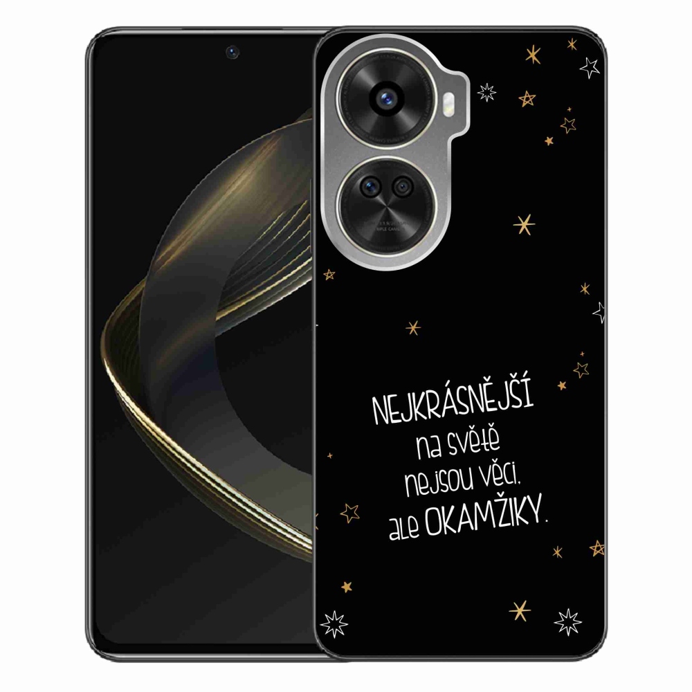 Gél borítás mmCase a Huawei Nova 12 SE-n - idézem 4 fekete háttérrel