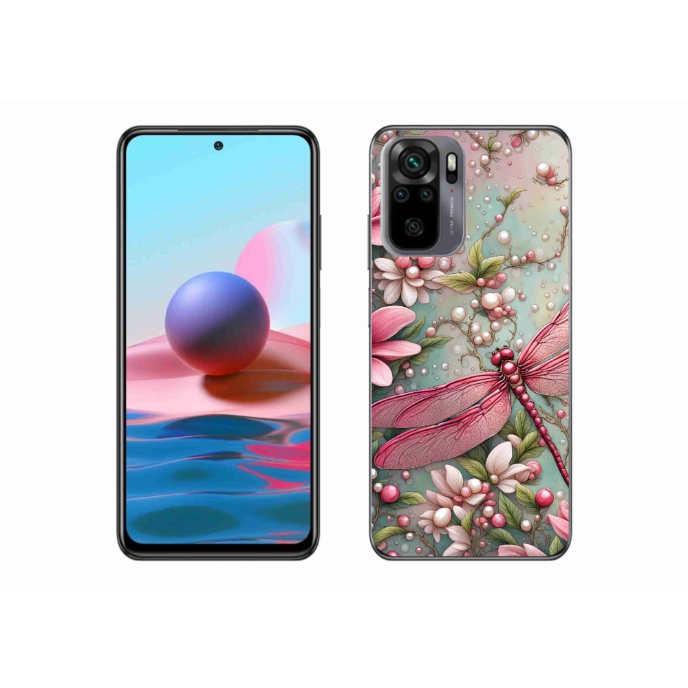 Gél borítás mmCase a Xiaomi Redmi Note 10 4G-hez - szitakötő