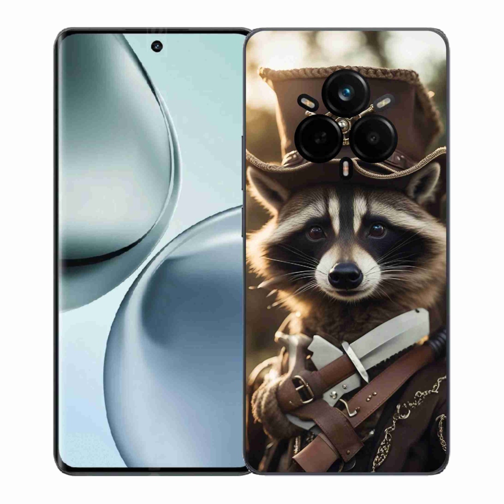 Gél borítás mmCase a Realme 14 Pro 5G számára - mosómedve egyenruhában