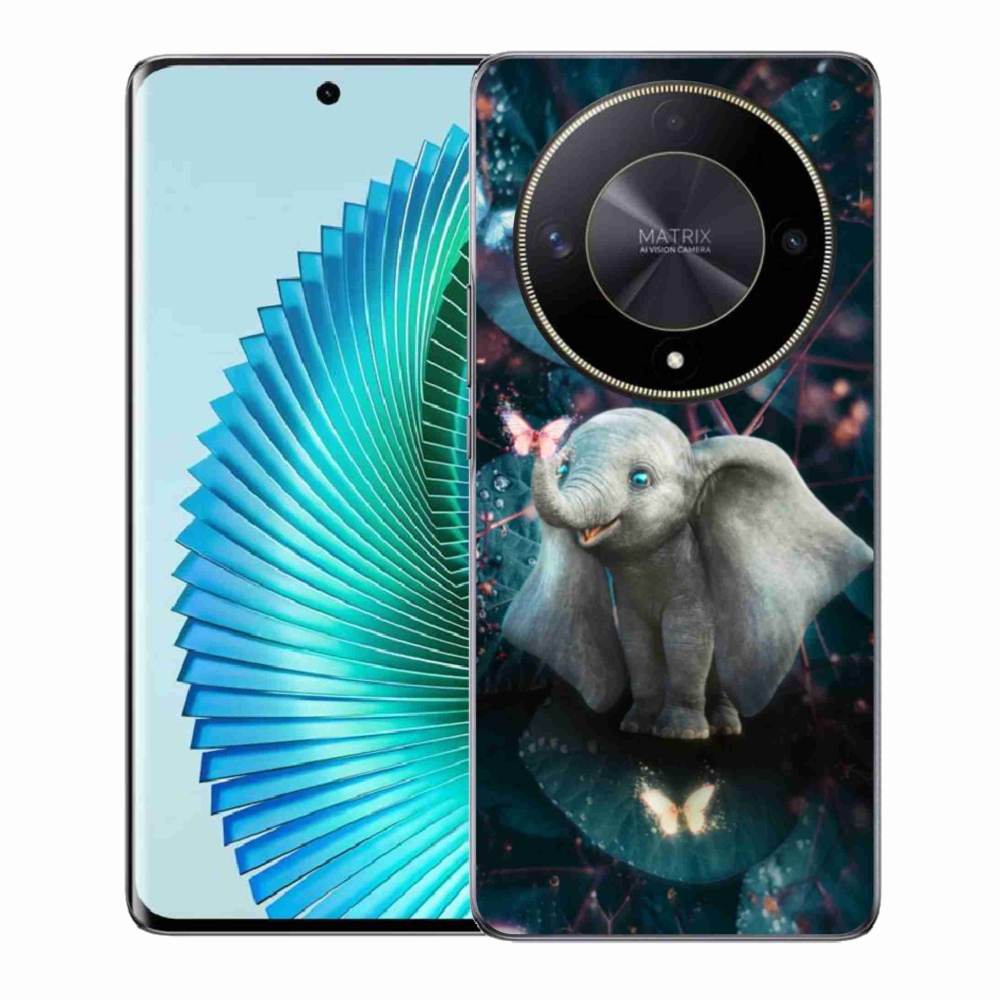 Gél borítás mmCase a Honor Magic 6 Lite 5G számára - aranyos elefánt
