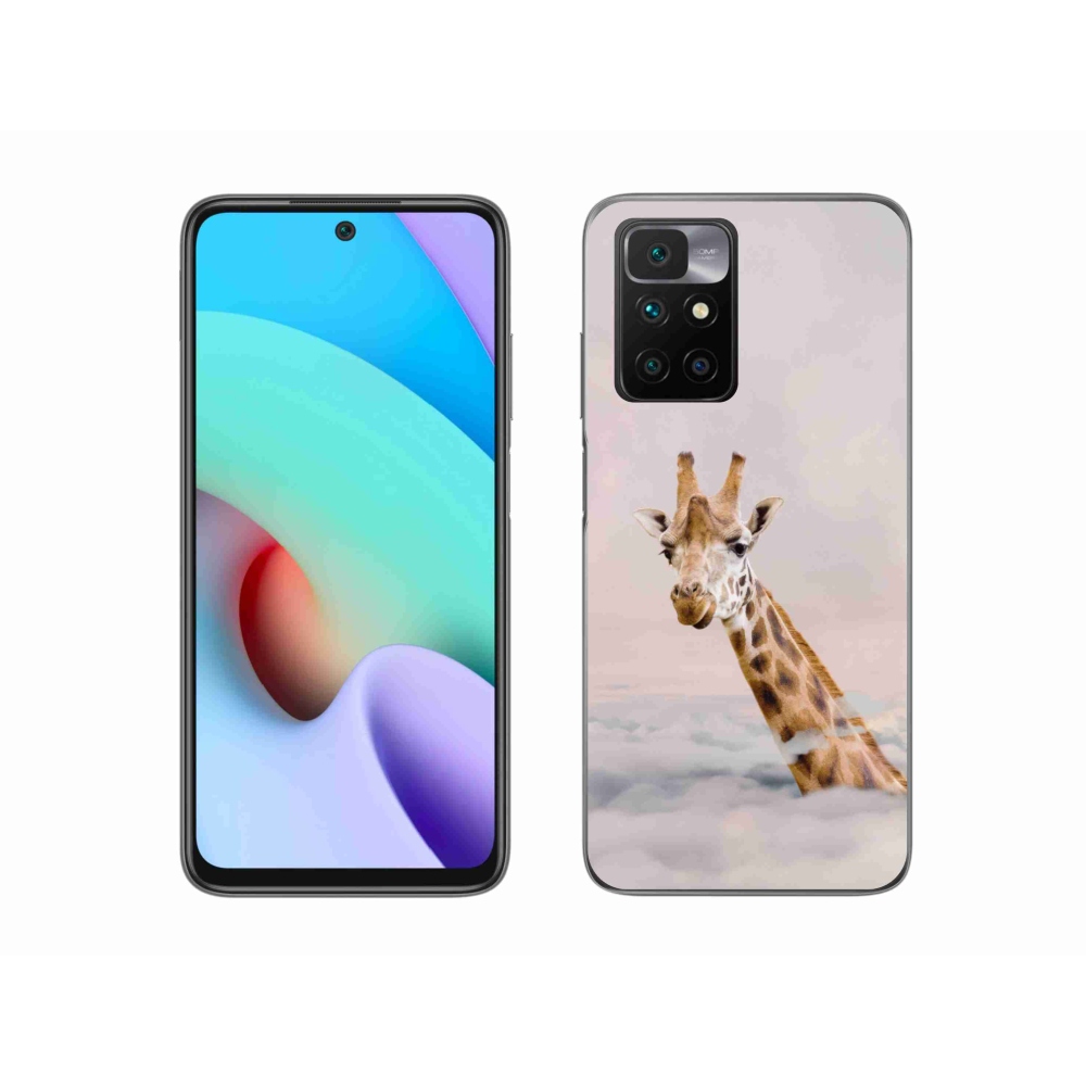 Zselés borítás mmCase a Xiaomi Redmi 10/Redmi 10 (2022) - zsiráf a felhőkben