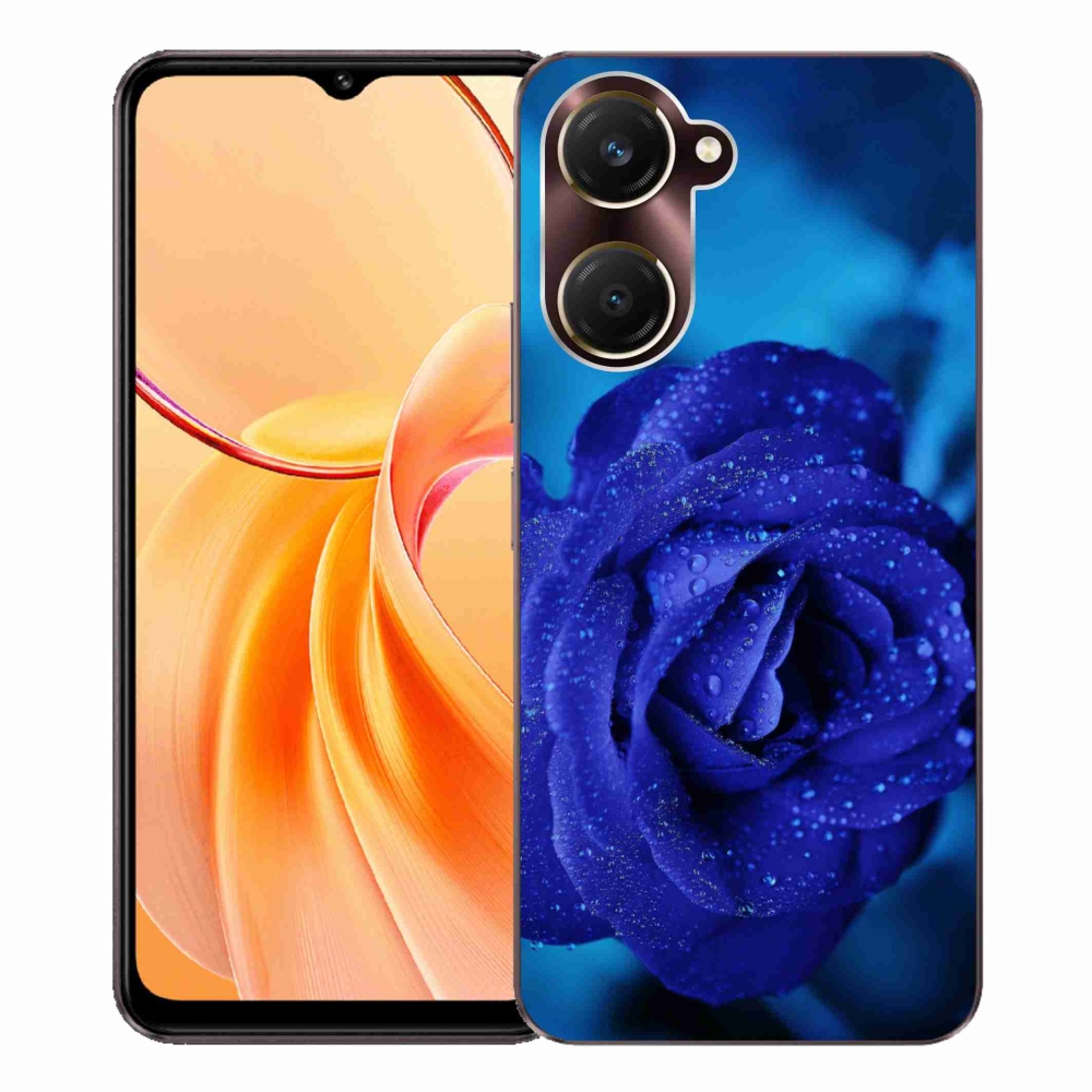 Gél védőburkolat mmCase a Vivo Y28s 5G készülékhez - kék rózsa