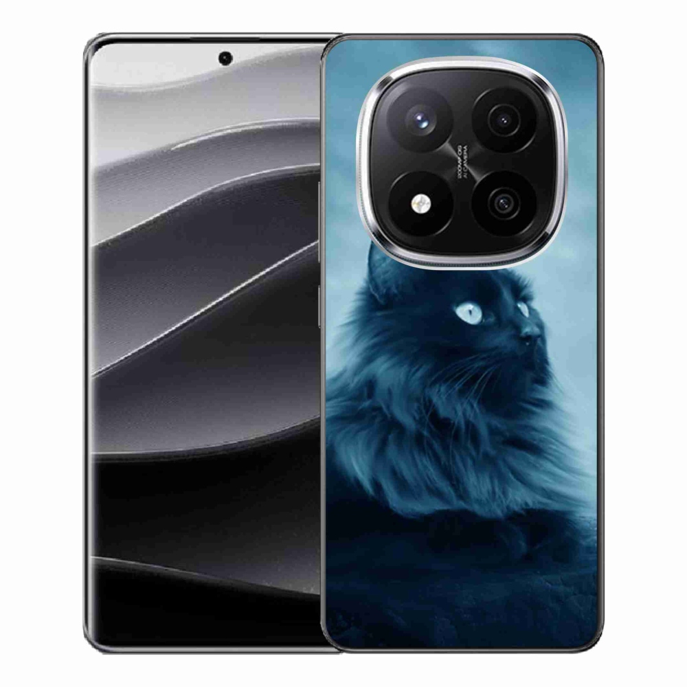 Gél borítás mmCase a Xiaomi Redmi Note 14 Pro+ 5G - fekete macska 1