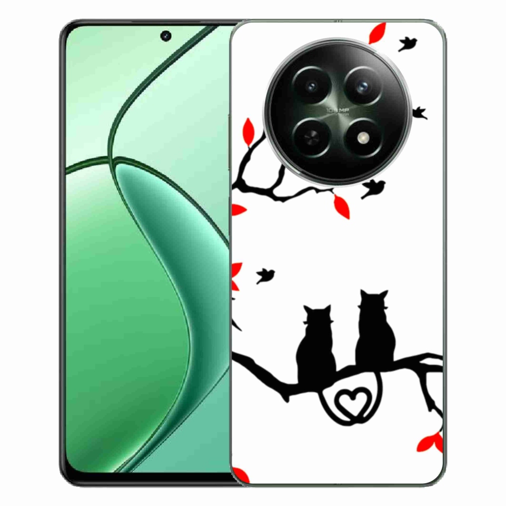 Gél borítás mmCase a Realme 12 5G/12x 5G készülékhez - macska szeretet