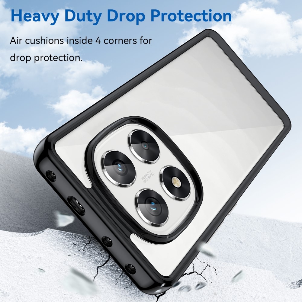 Gél tok fix hátlappal Xiaomi Redmi Note 14 Pro 5G/Poco X7 5G - fekete