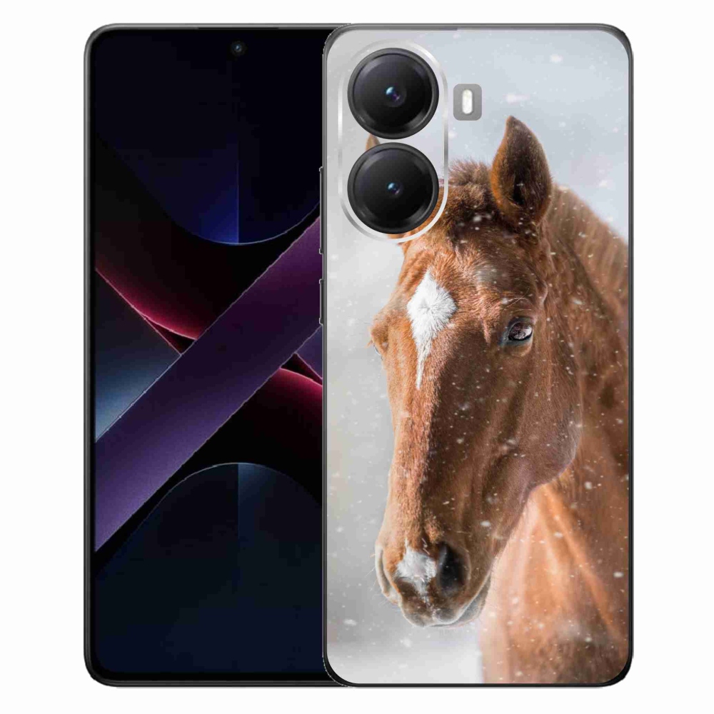 Gél borítás mmCase a Xiaomi Poco X7 Pro 5G-hez - barna ló 2