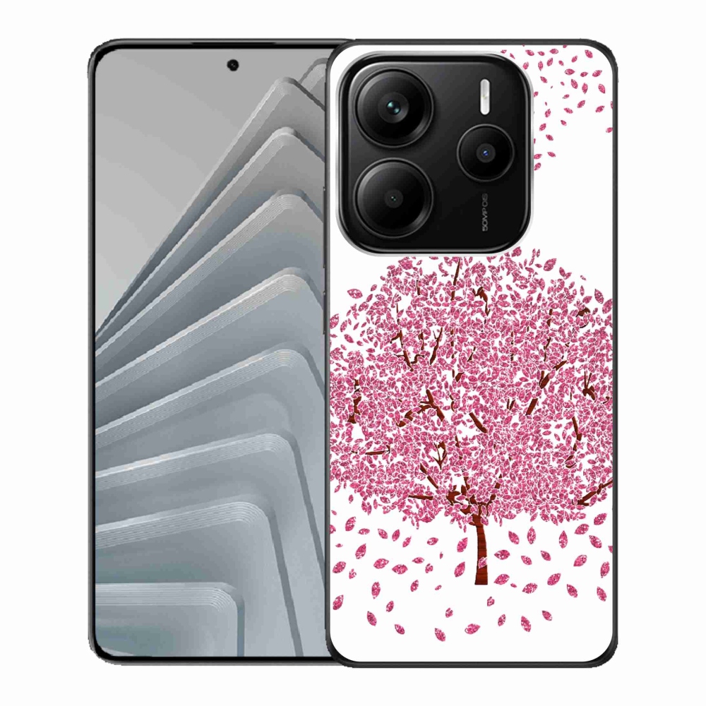 Gél borítás mmCase a Xiaomi Redmi Note 14 5G számára - rajzfilmfa levelekkel