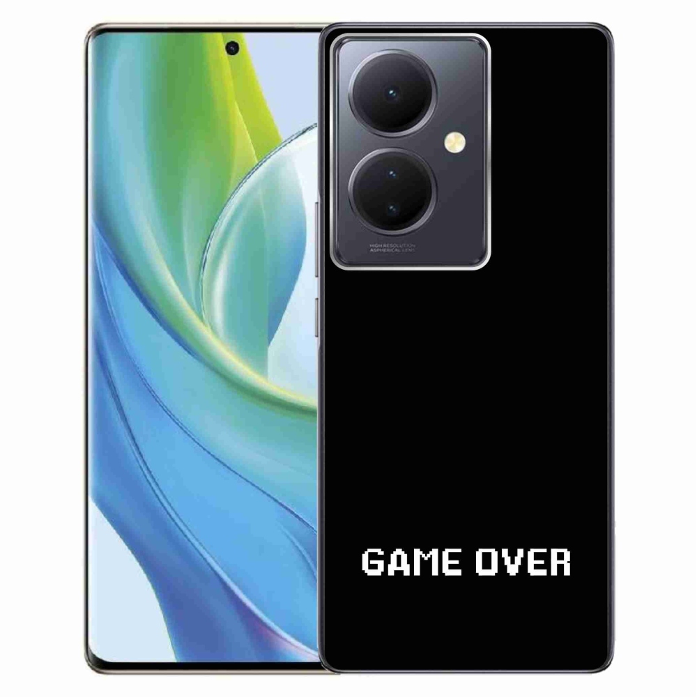Gél borító mmCase a Vivo V29 Lite 5G-n - játék fekete háttérrel