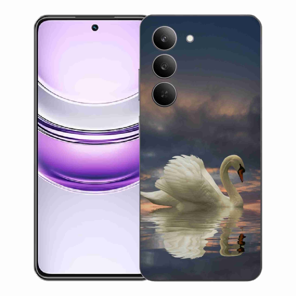 Zselés borítás mmCase a Realme 14x 5G készülékhez - hattyú