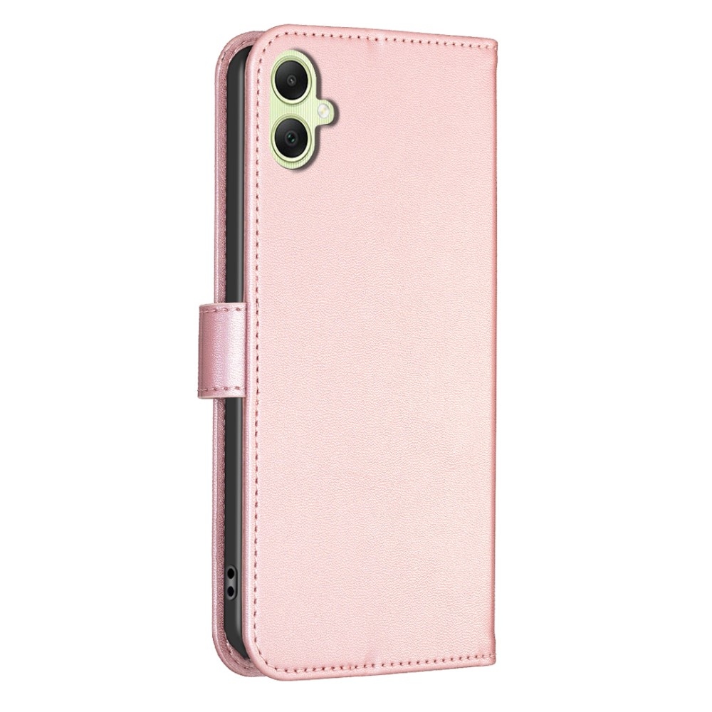 Clover könyv tok Samsung Galaxy A06 4G készülékhez - rózsaarany