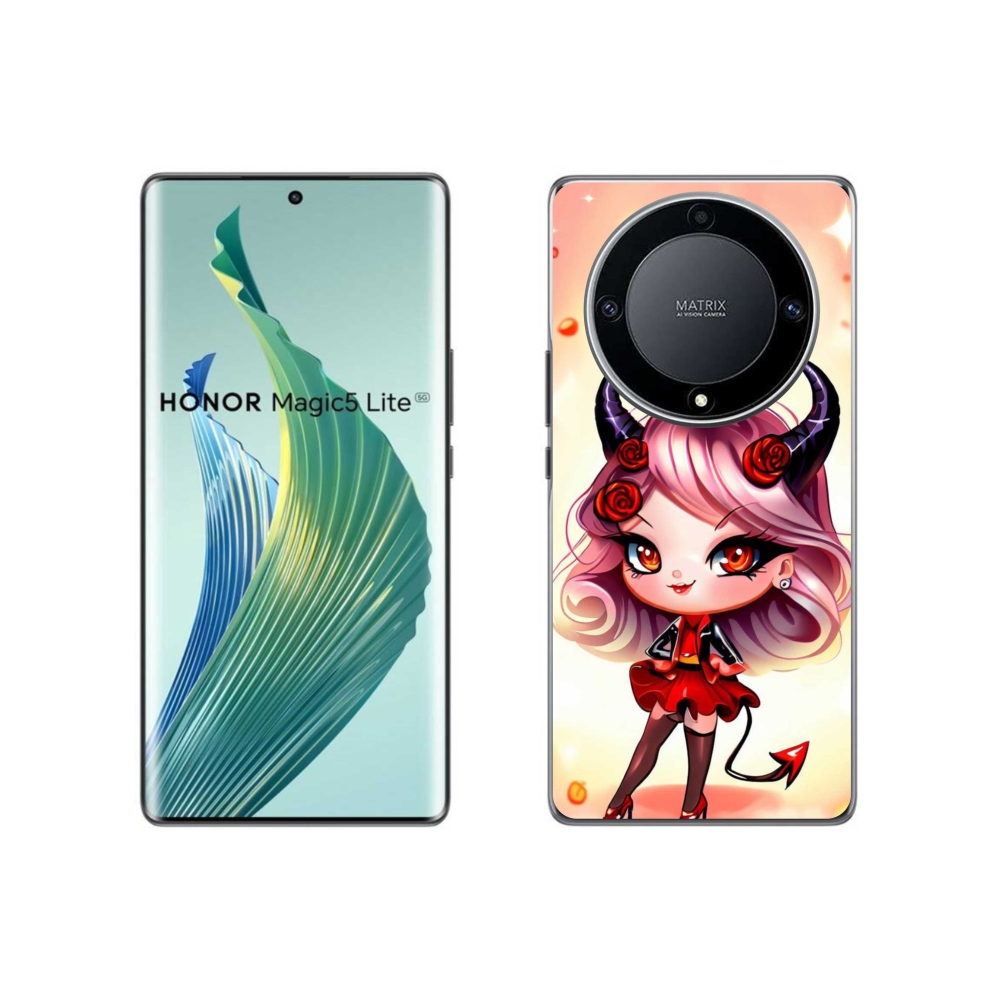 Gél borító mmCase a Honor Magic 5 Lite 5G számára - rajzfilm ördög
