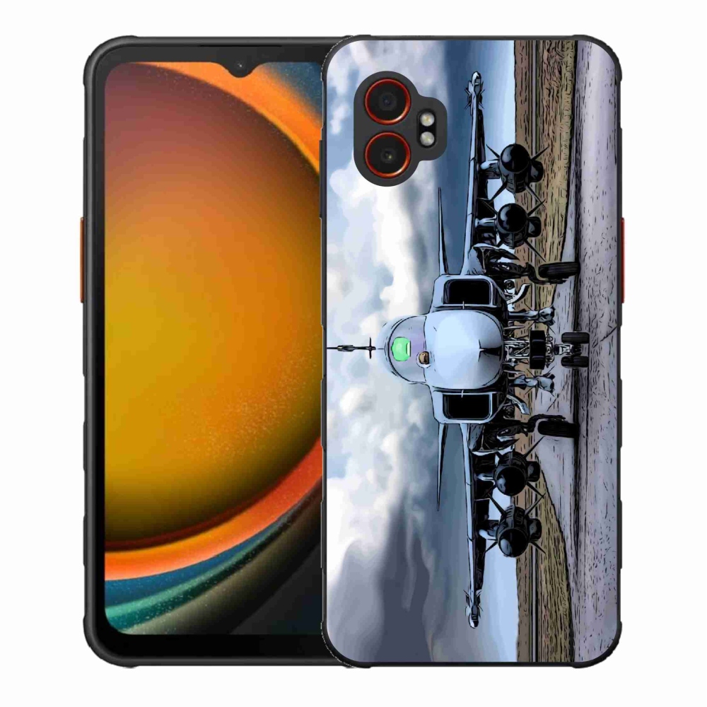 Gél borítás mmCase Samsung Galaxy Xcover 7 Pro - katonai repülőgépekhez