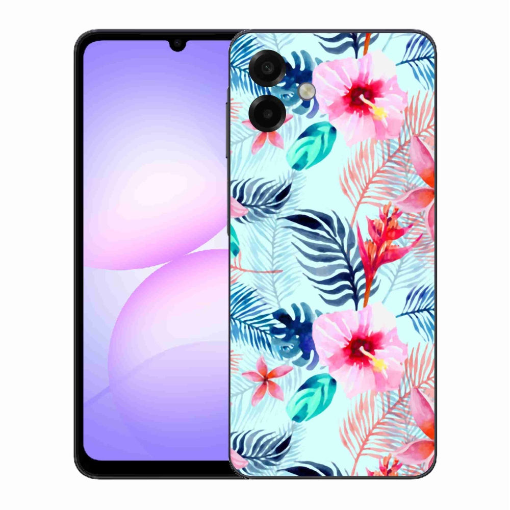 Gél borító mmCase Samsung Galaxy A07 4G - virágokhoz
