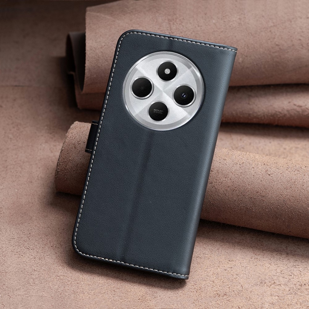 BNF könyvtáska Xiaomi Redmi 14C/Poco C75-hez - fekete