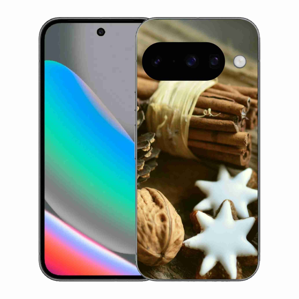 Gél borítás mmCase a Google Pixel 10 számára - fahéj és mézeskalács