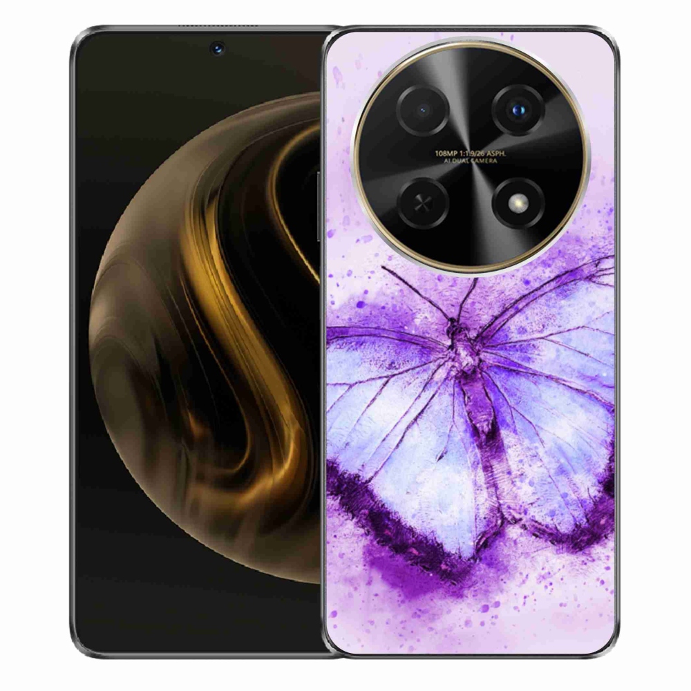 Gél borítás mmCase a Huawei Nova 12i készülékhez - lila pillangó