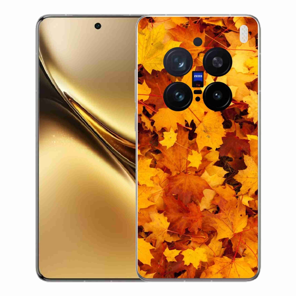 Zselés borítás mmCase a Vivo X200 Pro 5G készülékhez - juharlevelek