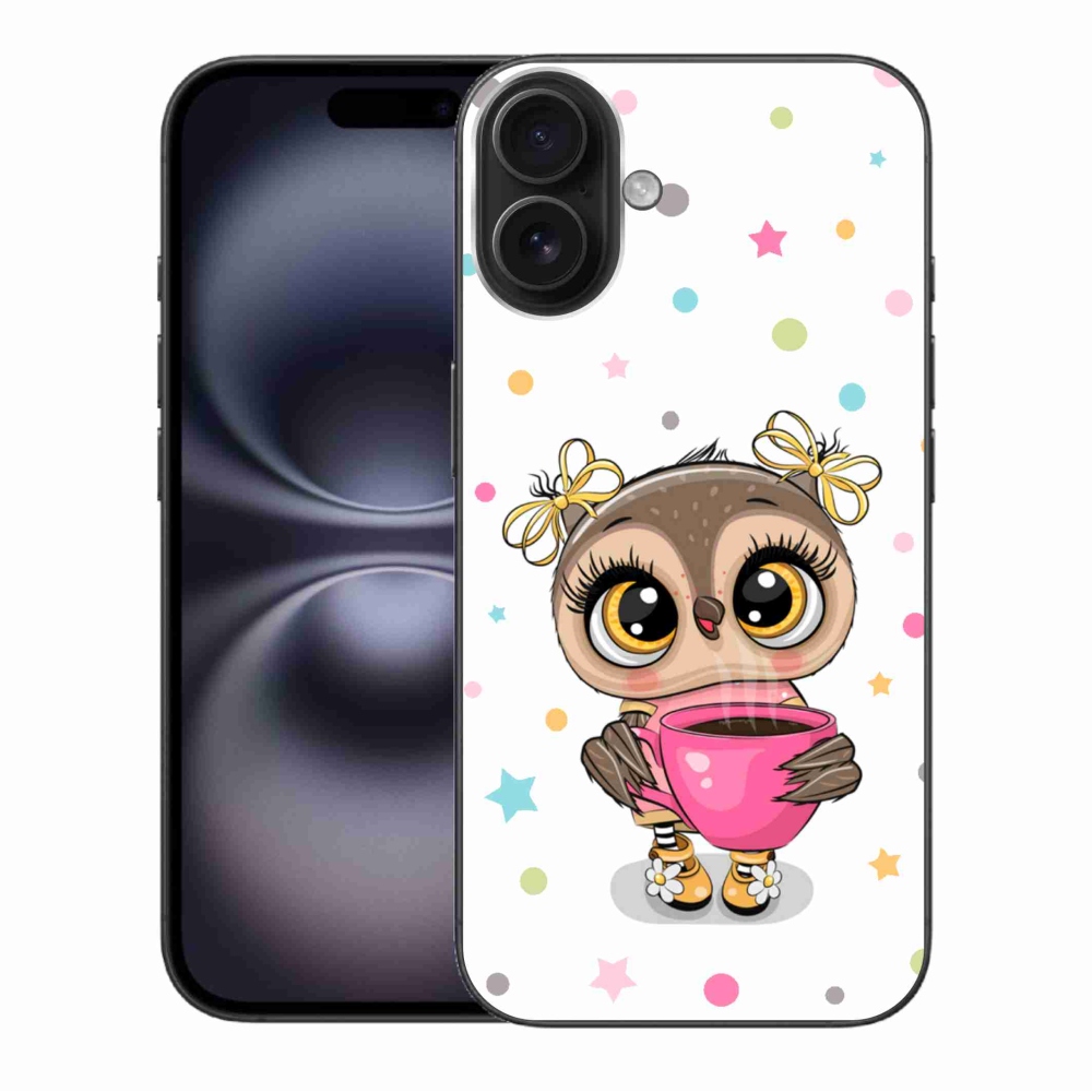 Gél borítás mmCase iPhone 16 Plus készülékhez - rajzfilm bagoly