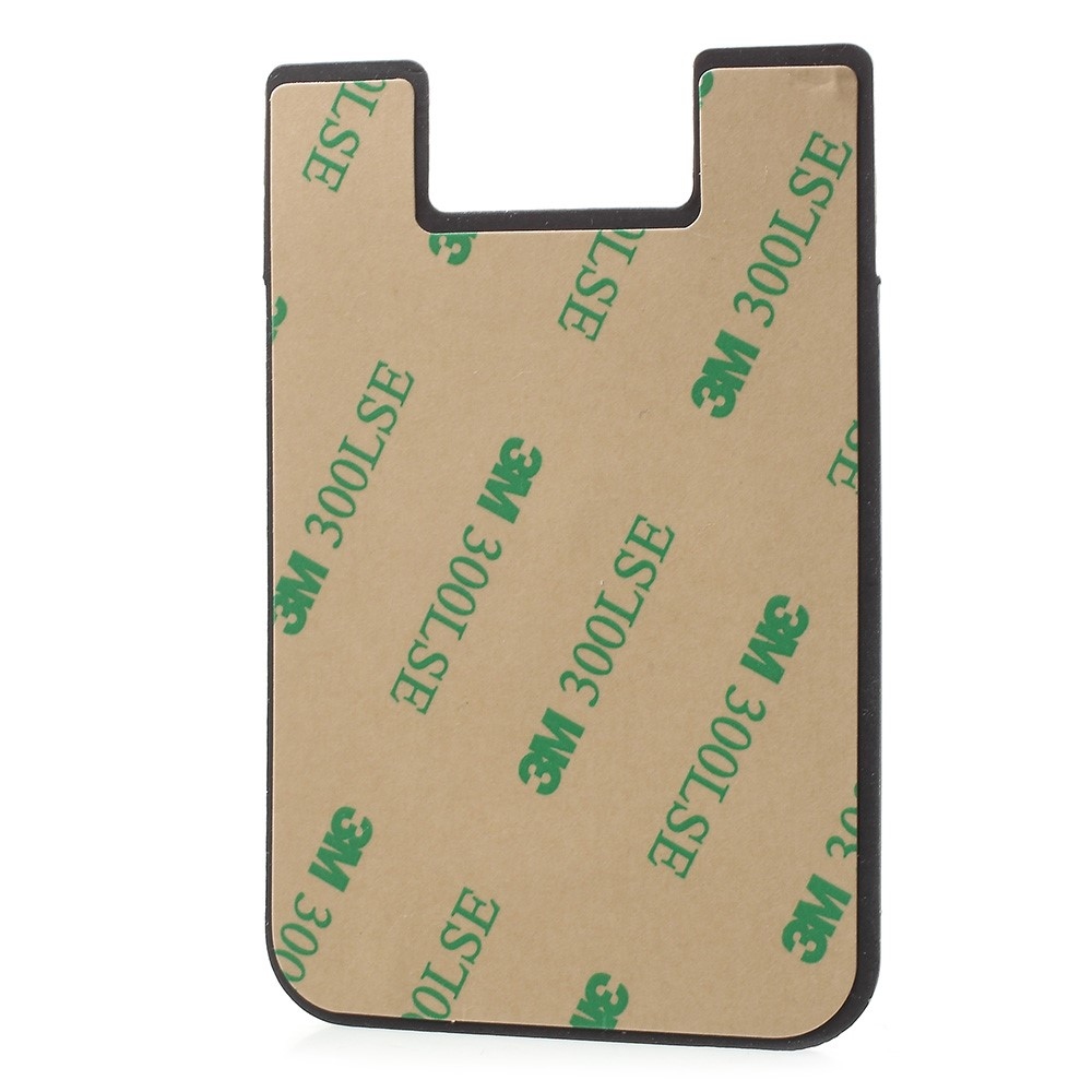 Ragasztható kártyatárca mobiltelefonhoz - fekete