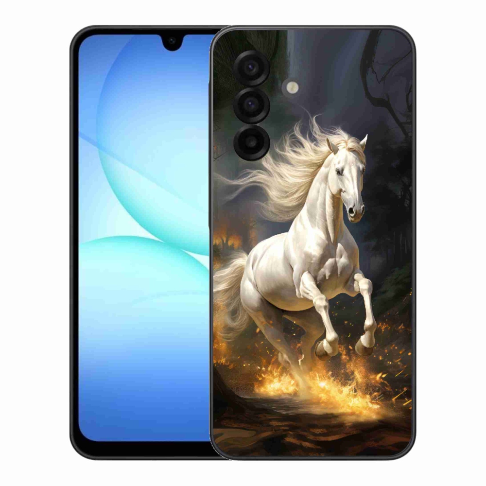 Zselés borítás mmCase Samsung Galaxy A17 4G/5G - fehér ló 2