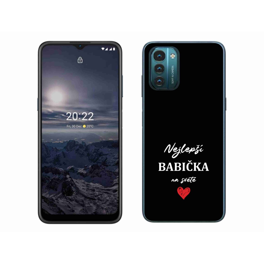 Gél borítás mmCase a Nokia G11/G21 készülékhez - Best Grandma 1 fekete háttérrel