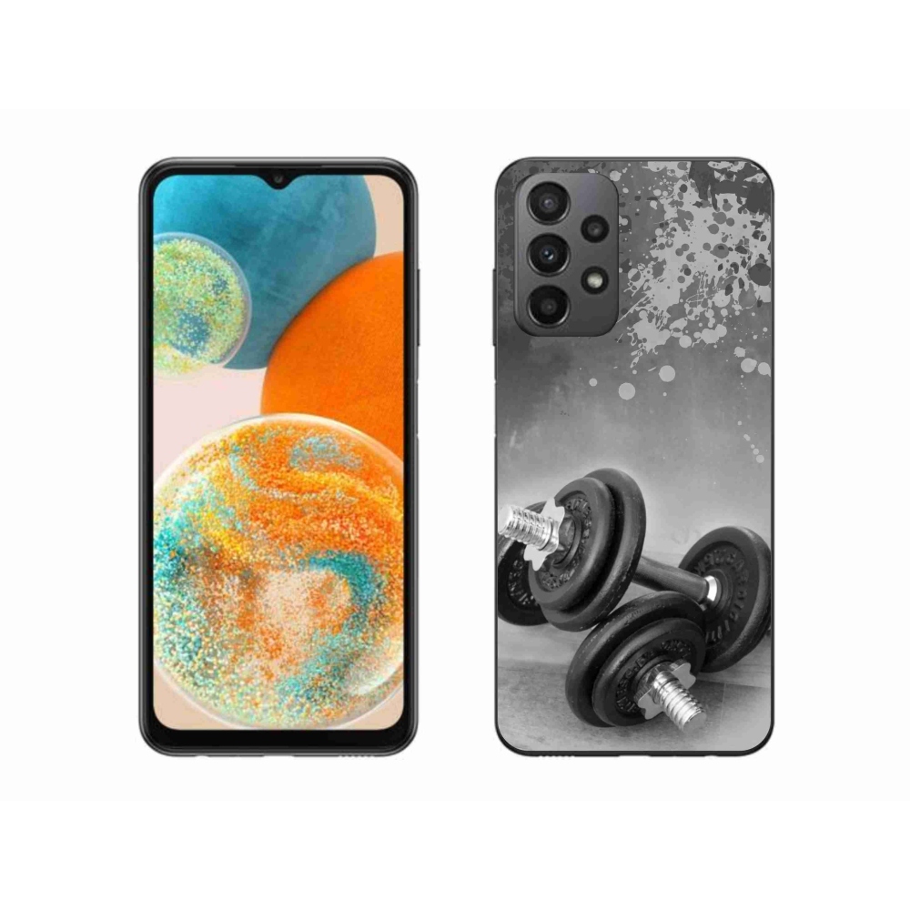 Zselés borítás mmCase Samsung Galaxy A23 4G/5G készülékhez - súlyzók 1