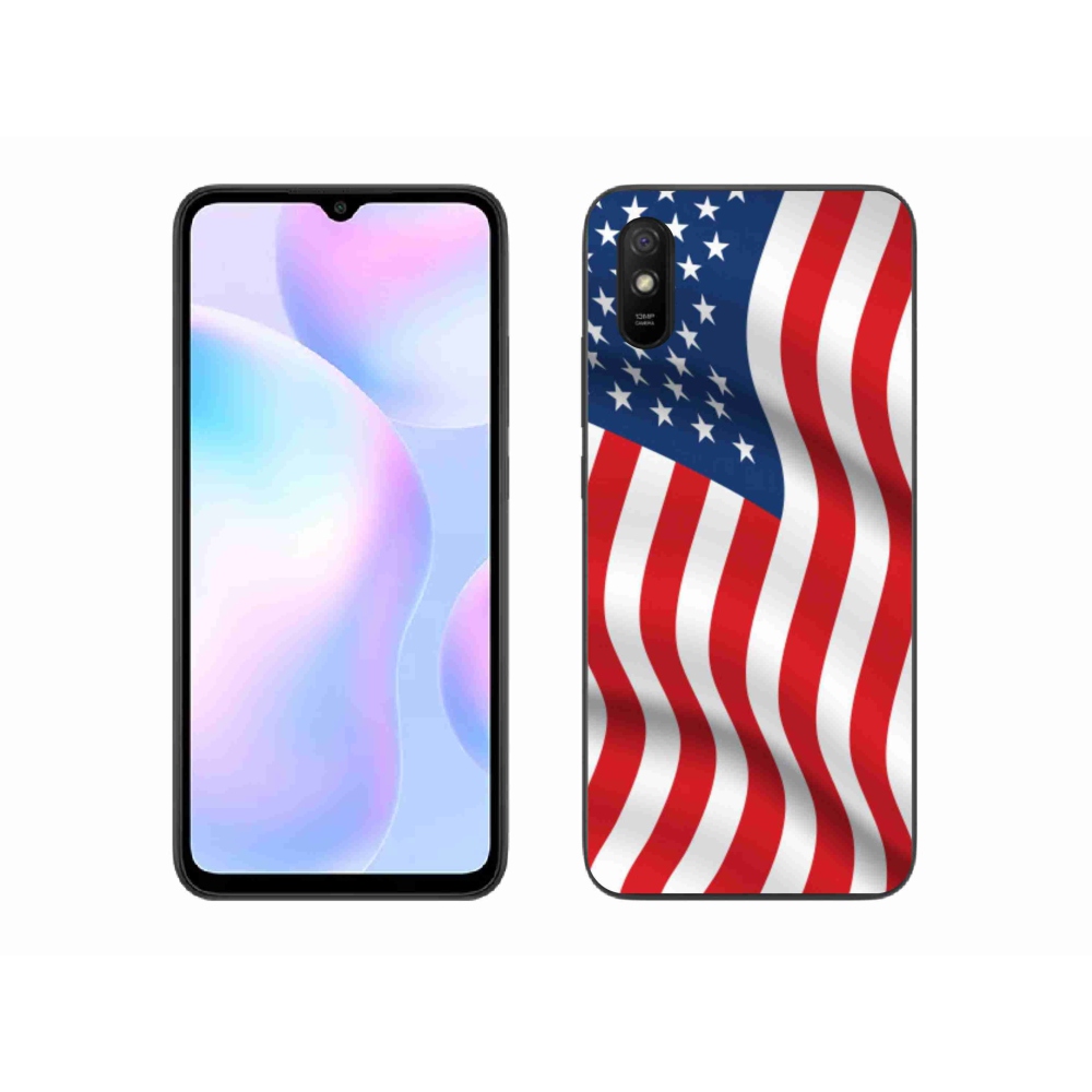 Gél borító mmCase a Xiaomi Redmi 9AT-hoz - amerikai zászló
