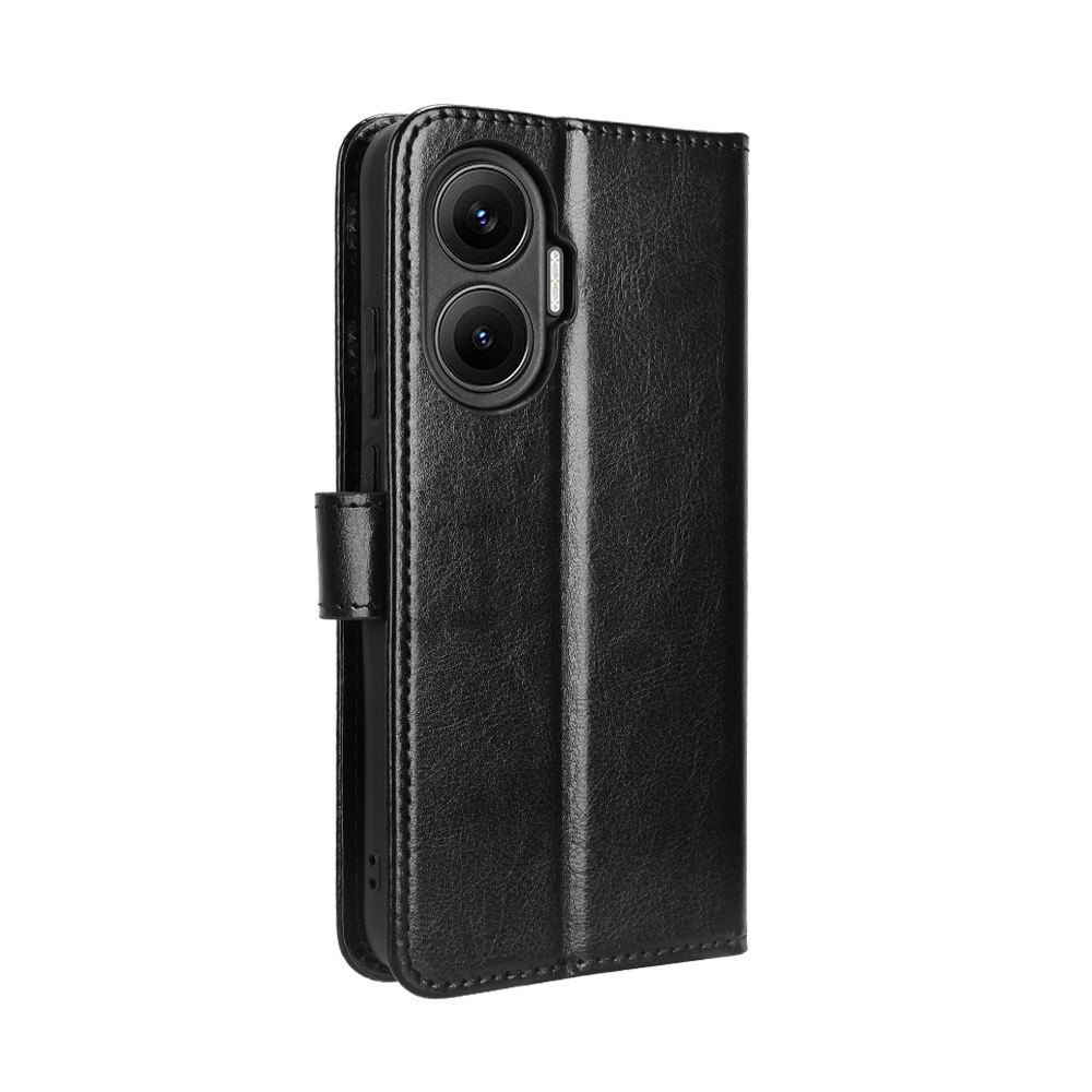 Őrült könyv tok a Xiaomi Poco F7 5G-hez - fekete