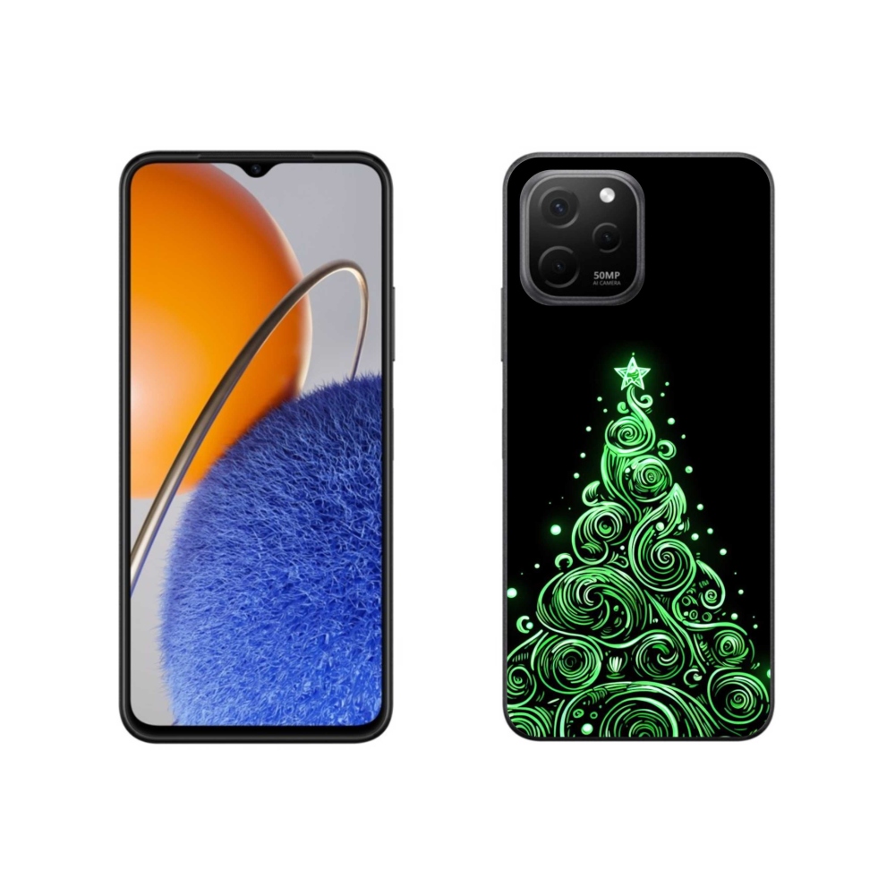 Gél borító mmCase a Huawei Nova Y61 készülékhez - neon karácsonyfa 3