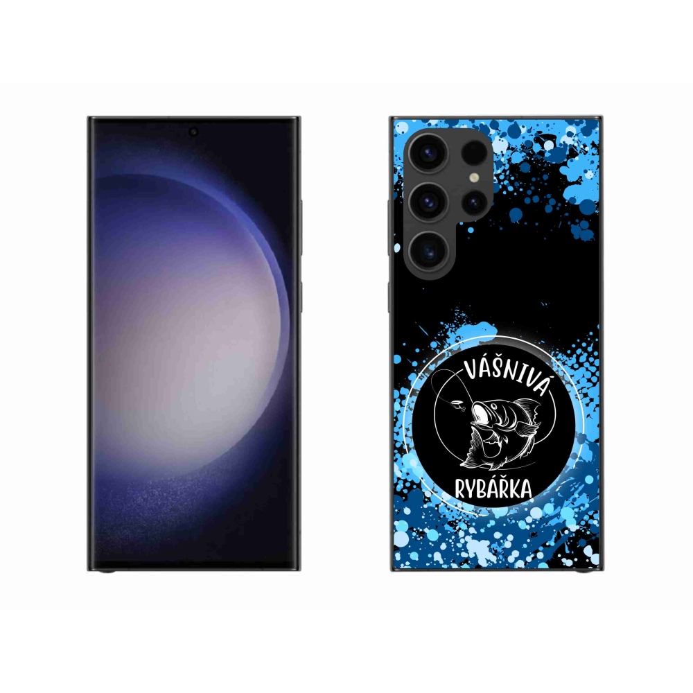 Gél borítás mmCase Samsung Galaxy S23 Ultra 5G - szenvedélyes halásznő fekete háttérrel