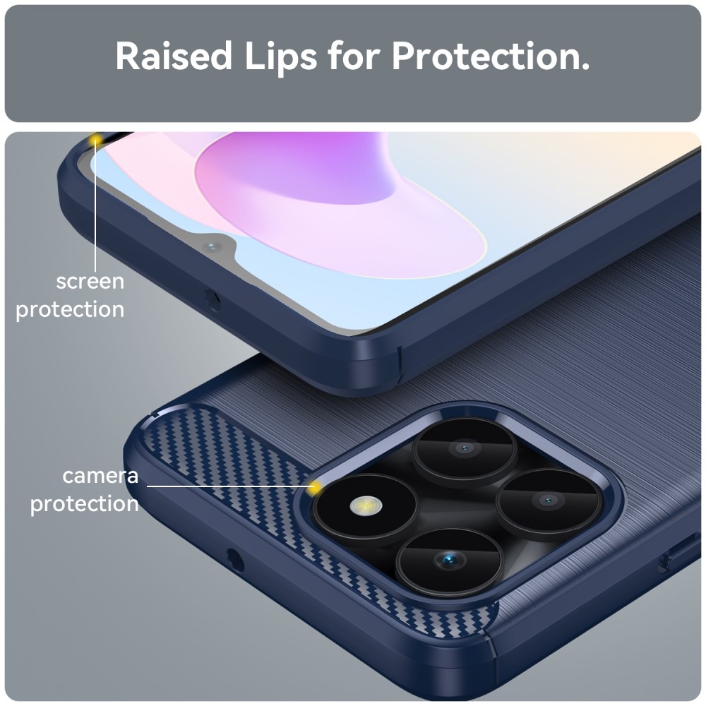 Szénálló zselés tok a Honor X6a készülékhez - kék