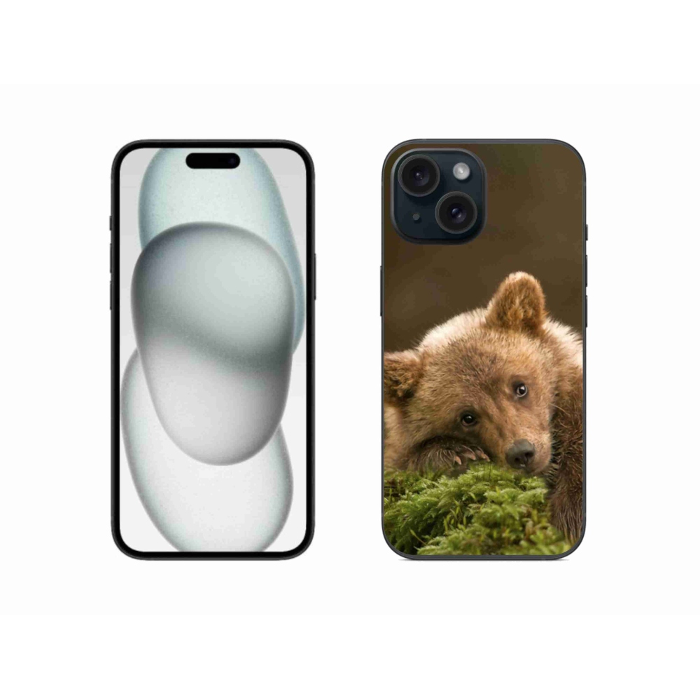 Zselés borítás mmCase iPhone 15 - medve