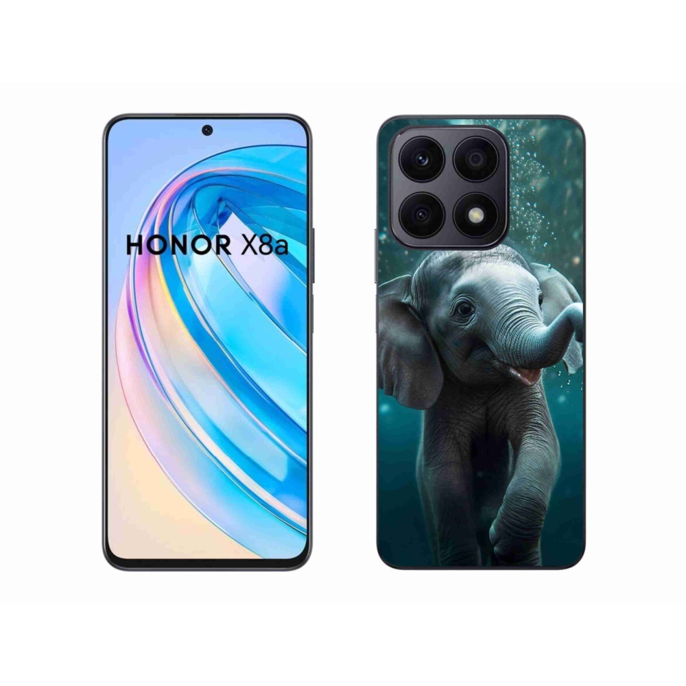 Zselés borítás mmCase a Honor X8a számára - elefánt a víz alatt