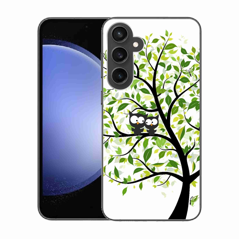 Zselés borítás mmCase Samsung Galaxy S23 FE készülékhez - baglyok a fán