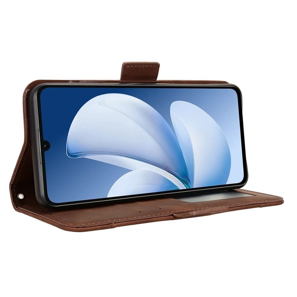 Kártyák könyvtáska a Realme Note 70T-hez - barna