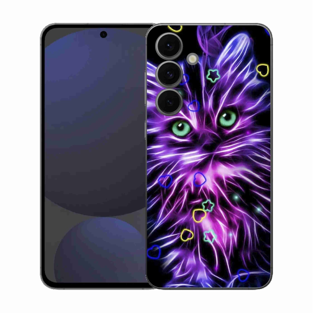 Zselés borítás mmCase Samsung Galaxy S25 FE - absztrakt macska