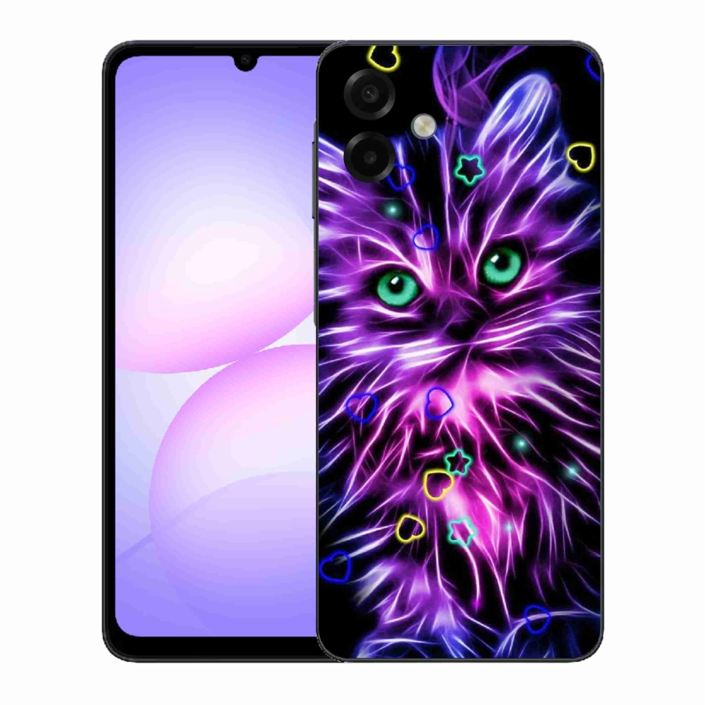 Gél borítás mmCase Samsung Galaxy A07 4G - absztrakt macska