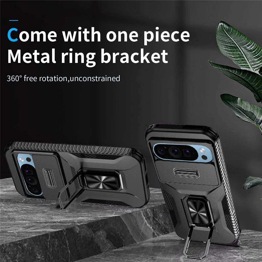 Tartós fedél a Google Pixel 10 Pro/9 Pro/9 készülékhez - fekete