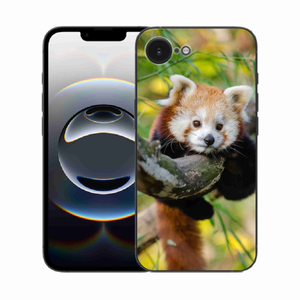 Zselés borítás mmCase iPhone 16e készülékhez - pandavörös