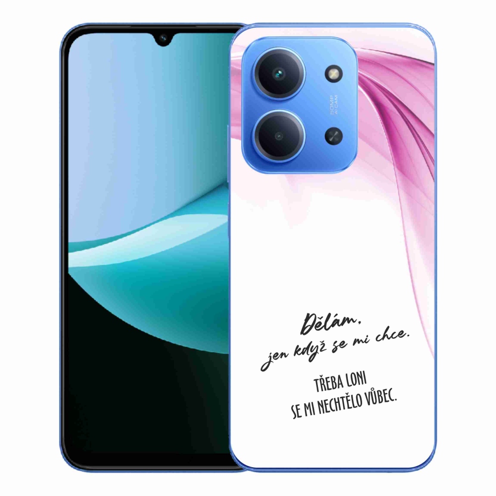 Gél borító mmCase a Xiaomi Redmi 15C 4G/5G (173mm) - vicces szöveg 12 fehér háttérrel