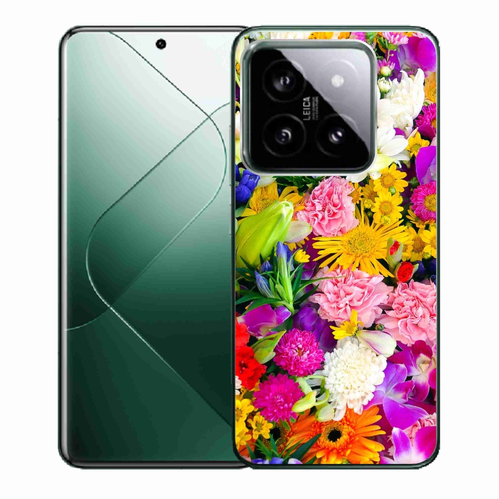 Gél borító mmCase a Xiaomi 14 - virágok 12